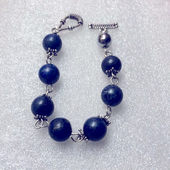 Lapis Lazuli toggle bracelet - Picture 1 of 4
